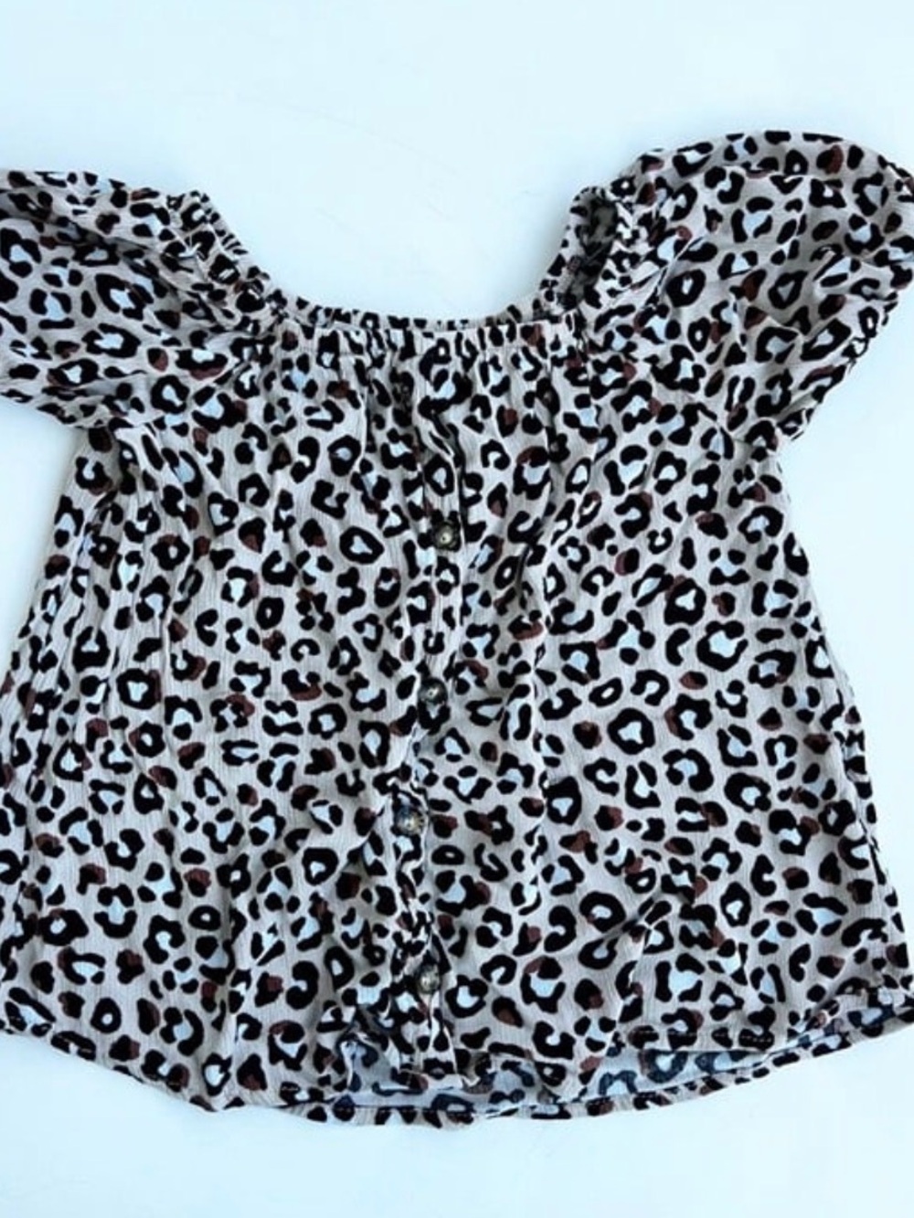 Persaya Girls' Leopard Print Top